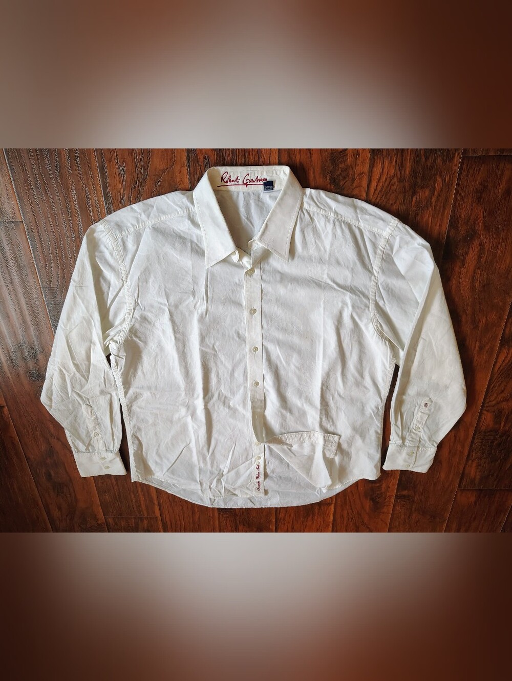 Robert Graham white buttondown shirt Size 2XL 100% cotton